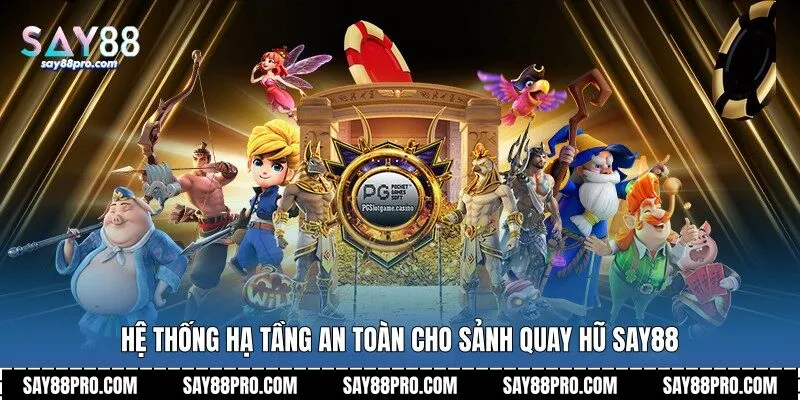 Hệ thống hạ tầng an toàn cho sảnh quay hũ Say88