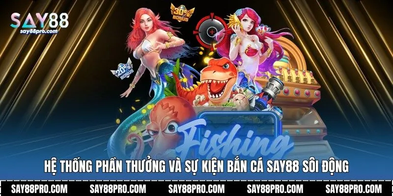 Hệ thống phần thưởng và sự kiện bắn cá Say88 sôi động
